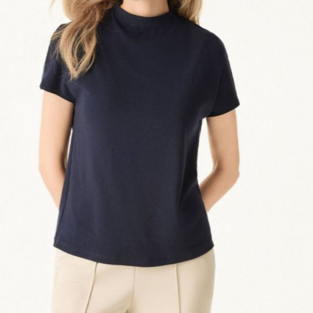 OGL Speckled Soft Stretchy Cotton Blend Mock Neck Padded Brami Top Size Medium - Picture 7 of 11